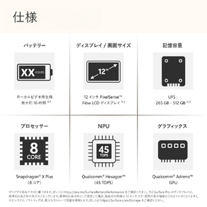 マイクロソフト Surface Pro 12インチ(Snapdragon X Plus/16GB/256GB) Surface Pro プラチナ EP2-27651-イメージ20