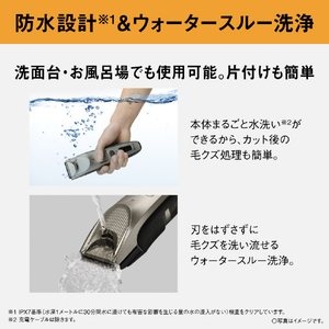 パナソニック ラムダッシュ バリカン チタンシルバー ER-SC6A-S-イメージ9