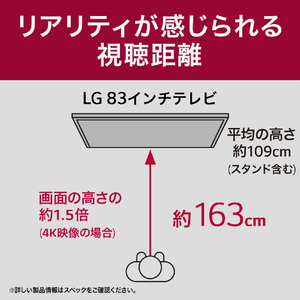 LGエレクトロニクス 83V型4Kチューナー内蔵4K対応有機ELテレビ OLED83C4PJA-イメージ13