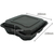 リスパック 弁当容器 バイオデリカ シェルBOX70-1 黒 リスパック 25枚 FCG772V-00661523-イメージ2