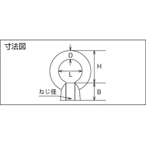 トラスコ中山 アイナット ステンレス製 2mm 28105M2×0.4 FC121GJ-3565360-イメージ4
