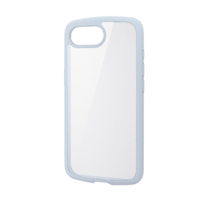 エレコム iPhone17e/16e用 TOUGH SLIM LITE ケース フレームカラー メタルステッカー付 ライトブルー PM-A25STSLFCBU-イメージ2
