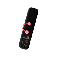 リヒトラブ SMART FIT PuniLabo スリムファスナーポーチ クロネコ FC58396-A7717-3