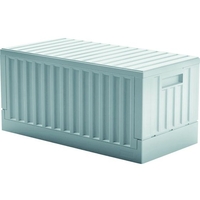 トラスコ中山 TRUSCO/フタ付折りたたみコンテナー 45L ホワイト TCT45-W FCD430C-2076090