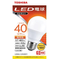 東芝 LED電球 E26口金 全光束485lm(4．4W一般電球 広配光タイプ) 電球色相当 LDA4LGK40V1