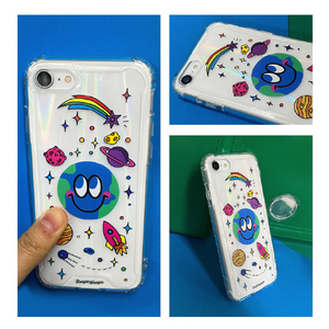 BOOGIE WOOGIE iPhone SE(第3世代)/SE(第2世代)/8/7用オーロラケース Earth BW22701ISE3-イメージ16