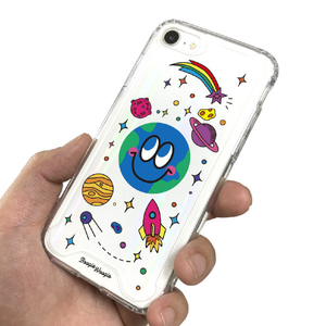 BOOGIE WOOGIE iPhone SE(第3世代)/SE(第2世代)/8/7用オーロラケース Earth BW22701ISE3-イメージ4