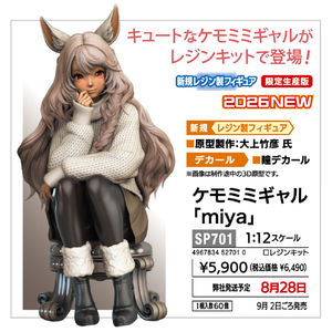 ハセガワ 1/12 ケモミミギャル 「miya」 SP701ｹﾓﾐﾐｷﾞﾔﾙMIYA-イメージ1