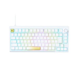プリンストン プリンストン UPトリガー対応 CNCフルアルミ 75%ゲーミングキーボード ホワイト UP-MKGA75MTL-RT-J/W-イメージ1