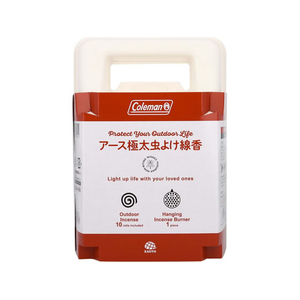 アース製薬 アース極太虫よけ線香 コールマン 10巻入 吊り下げ式 FCJ713J-イメージ1
