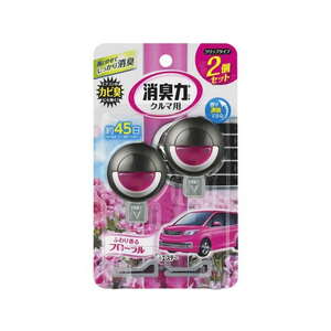 エステー クルマの消臭力 クリップタイプ 2個セット フローラル F325252-イメージ1