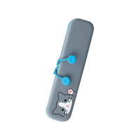 リヒトラブ SMART FIT PuniLabo スリムファスナーポーチ ハチワレネコ FC58397-A7717-4