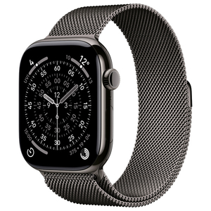 Apple Apple Watch Series 11 スレートチタニウムケースとスレートミラネーゼループ - M/L MFD44J/A-イメージ1