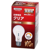 ヤザワ 白熱電球 長寿命クリア 100W形 L100V100WCL