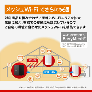 BUFFALO 無線LAN親機 11ax/ac/n/a/g/b 2401+573Mbps ブラック WSR-3000AX4L-イメージ7