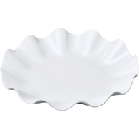 若泉漆器 ニューホワイト ウェーブ丸盛皿 40cm FC972KY-0262460