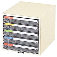 ナカバヤシ レターケース A4タテ型 浅5段 1列 LC5P