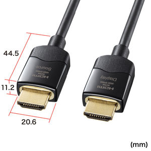 サンワサプライ 光ファイバウルトラハイスピードHDMIケーブル 10m KM-HD20-UFB100-イメージ9