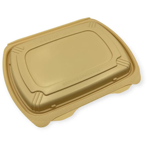 リスパック 弁当容器 バイオデリカ シェルBOX80-2 クラフトB リスパック 25枚 FCG774V-00652960-イメージ2