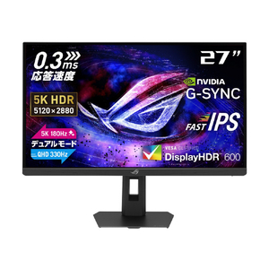 ASUS ASUS ROG Strix 5K XG27JCG ゲーミングモニター ブラック XG27JCG-イメージ1