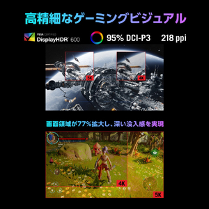 ASUS ASUS ROG Strix 5K XG27JCG ゲーミングモニター ブラック XG27JCG-イメージ3