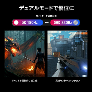 ASUS ASUS ROG Strix 5K XG27JCG ゲーミングモニター ブラック XG27JCG-イメージ4