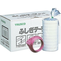 トラスコ中山 TRUSCO ふしぎテープ 幅18mm×長さ50m 10巻入 10巻+ディスペンサーホワイト- FC490GZ-2130246