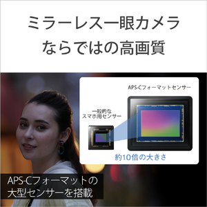 SONY ミラーレス一眼カメラ α VLOGCAM ブラック ZV-E10XB-イメージ7