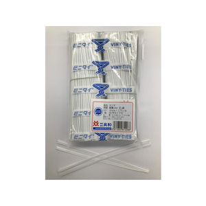 共和 ビニタイ 白 塩ビ 4mm×15cm 1000本 F028510-QA-150-6G-イメージ1