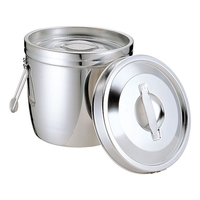 エムテートリマツ MT/18-8 二重汁食缶 クリップ無 両手式 6L FCK8979-012315001