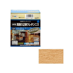 アサヒペン 水性2液ウレタンニス 300Gセット 透明(クリヤ) FC752PJ-イメージ1