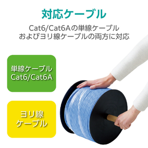エレコム 自作用RJ45コネクター(ガイドパーツ付き/100個入り) LD-6RJ45T100/L-イメージ3