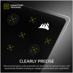 コルセア CORSAIR MM Glass 大型高精度ゲーミングマウスパッド ブラック CHR-9460000-WW-イメージ5