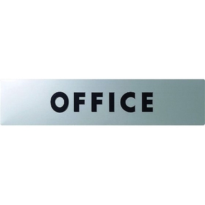 光 ステンレスサインOFFICE30×130×0.8mm FC541GH-4065697-イメージ1