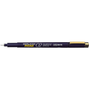 サクラクレパス ピグマ02 顔料水性ペン 黒 FC043NN-ESDK02#49-イメージ1