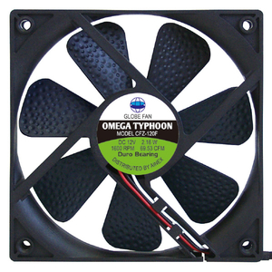 アイネックス ケース用ファン 120mm 標準タイプ OMEGA TYPHOON CFZ-120FB-イメージ1