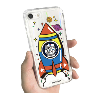 BOOGIE WOOGIE iPhone SE(第3世代)/SE(第2世代)/8/7用オーロラケース Kitty Rocket BW22703ISE3-イメージ4