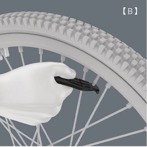 エスコ タイヤレバー 自転車用 2本組 FCD228F-EA573XW-1-イメージ5