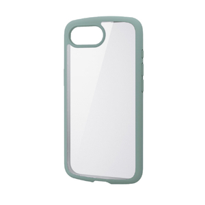 エレコム iPhone17e/16e用 TOUGH SLIM LITE ケース フレームカラー メタルステッカー付 グリーン PM-A25STSLFCGN-イメージ2