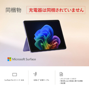 マイクロソフト Surface Pro 12インチ(Snapdragon X Plus/16GB/512GB) Surface Pro バイオレット EP2-27747-イメージ19