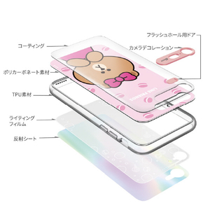 LINE FRIENDS iPhone SE(第3世代)/SE(第2世代)/8/7用LINE FRIENDS LIGHT UP CASE チョコマカロン KCL-LCH002-イメージ2