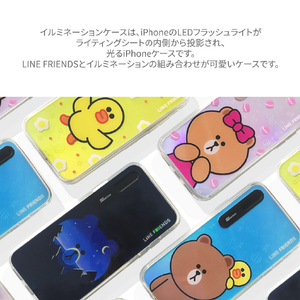 LINE FRIENDS iPhone SE(第3世代)/SE(第2世代)/8/7用LINE FRIENDS LIGHT UP CASE チョコマカロン KCL-LCH002-イメージ5