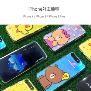 LINE FRIENDS iPhone SE(第3世代)/SE(第2世代)/8/7用LINE FRIENDS LIGHT UP CASE チョコマカロン KCL-LCH002-イメージ6