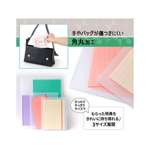 プラス ito／oshi 厚手PPカードケース ポストカード収納サイズ FC323ST-91519FL-346CF-イメージ6