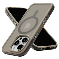 ラスタバナナ iPhone 16 Pro用AIR-C ハイブリッドケース TPU×PC 衝撃吸収 エアクッション付き MAGSAFE対応 トープ 8219IP461PHPMTA