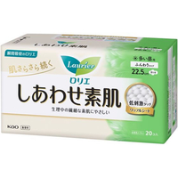 KAO ロリエしあわせ素肌 多い昼用羽つき 20コ入 FC90534