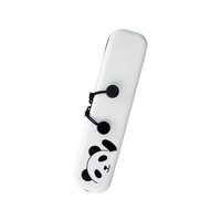リヒトラブ SMART FIT PuniLabo スリムファスナーポーチ パンダ FC58399-A7717-6