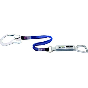 サンコー EX-zero 伸縮ストラップ式 TYPE-1 ランヤード青シングル130kg コバルトブルー1100～160030130 FC896FP-1952069-イメージ1