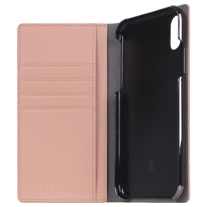 SLG Design iPhone XR用ケース Calf Skin Leather Diary ベビーピンク SD13703I61-イメージ3