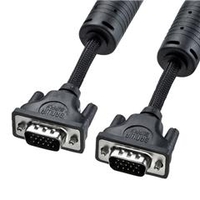 サンワサプライ ナイロンメッシュディスプレイケーブル（アナログRGB・5m） KC-NMV50K